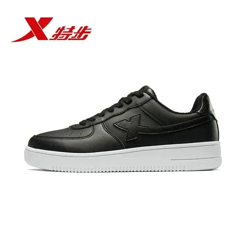 Xtep Air Force One board shoes men's shoes autumn casual shoes couple sneakers women's shoes versatile platform small white shoes