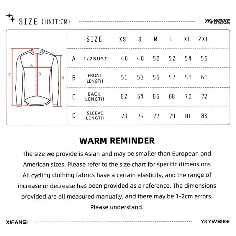 YKYWBIKE Men's Cycling Jersey Long Sleeve Summer Spring Bicycle Long Jersey Road Bike Clothing Pro Team bicycle cycling clothes