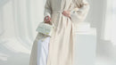 Fashion Embroidery Kimono Abaya with Belt