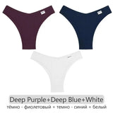 3Pcs/set Women Cotton Brazilian Panties S-XL Waffle Style Underpants Ladies Cotton Underwear Comfortable Soft Female Lingerie